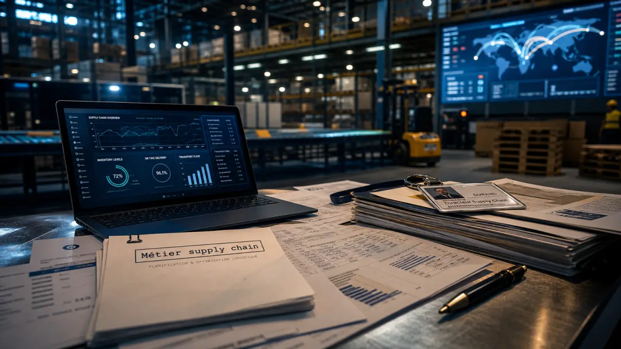 Métier logistique bien payé : pilotage supply chain, plateforme logistique et planning