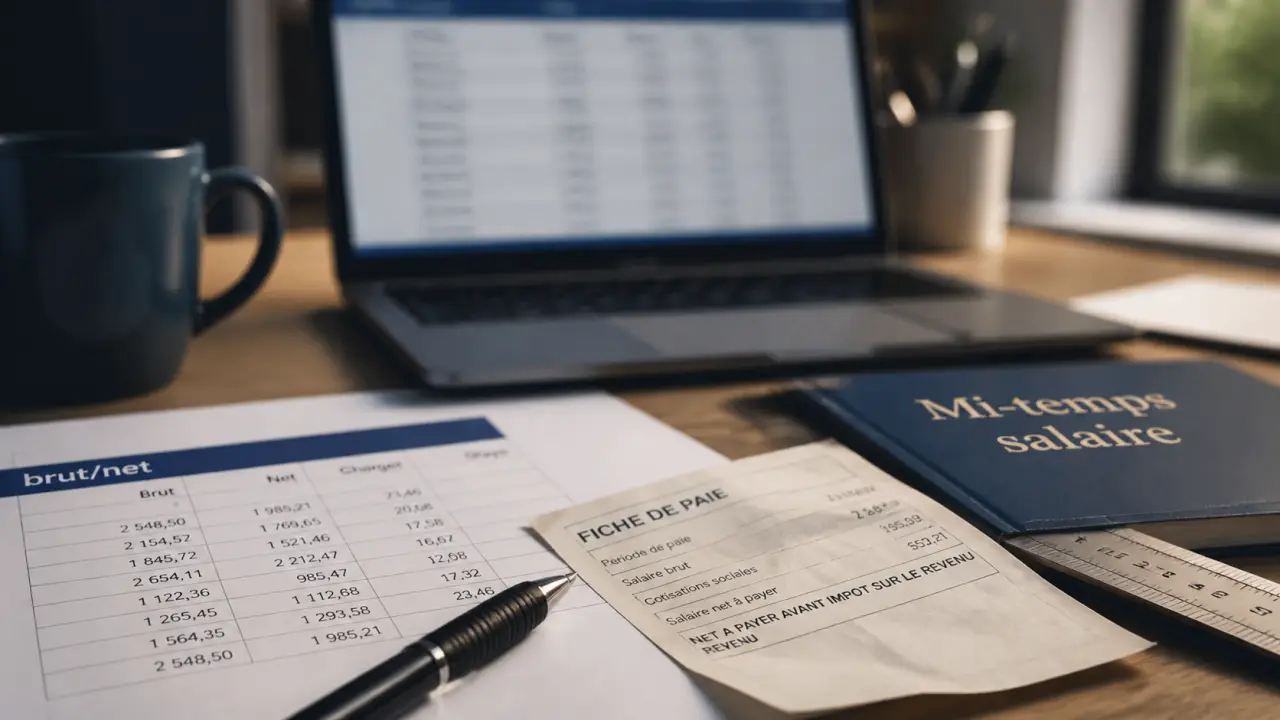 Travail à mi temps salaire : SMIC prorata et fiche de paie