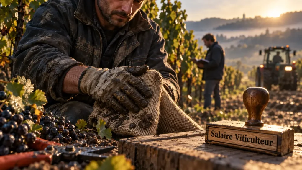 Salaire viticulteur : viticulteur au vignoble