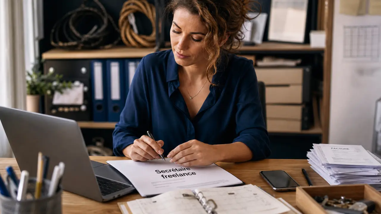 Secrétaire freelance au bureau : missions, tarifs et délégation