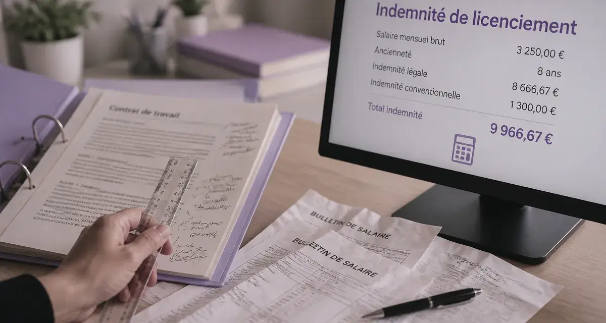 Simulateur licenciement économique : calcul indemnités de licenciement