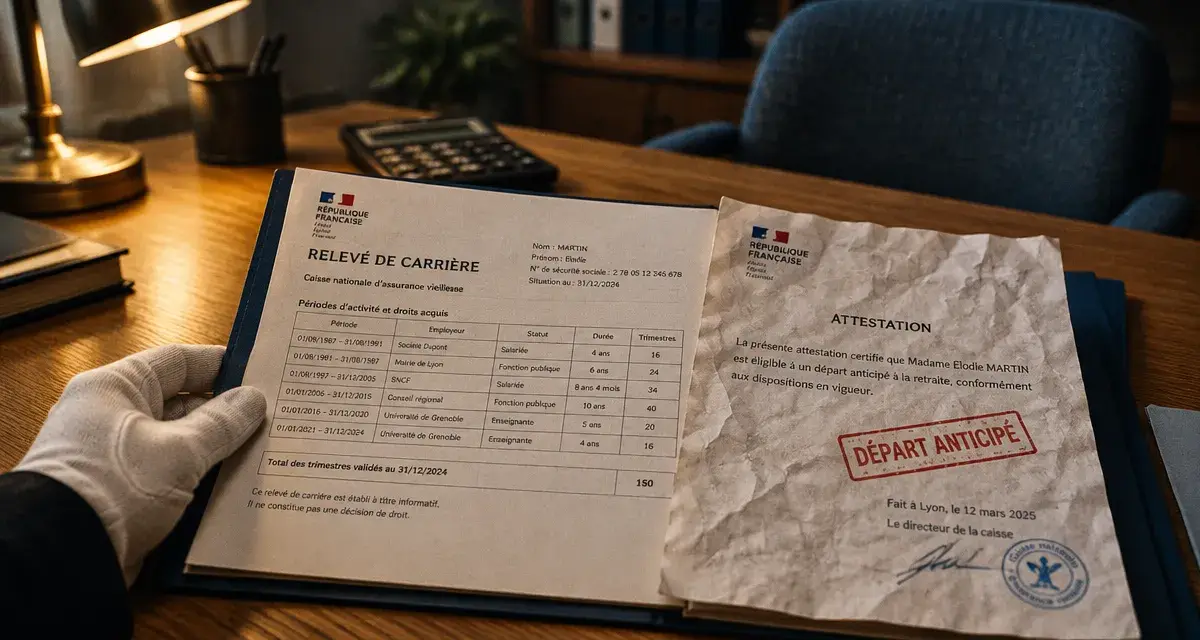 Attestation carrière longue : erreur de relevé bloquant le départ anticipé