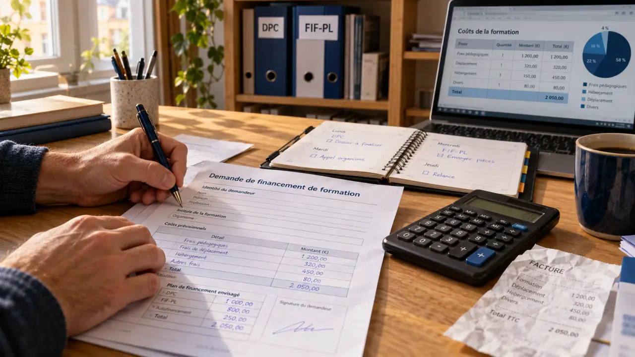 Financement formation kiné : formulaire de calcul, reste à payer