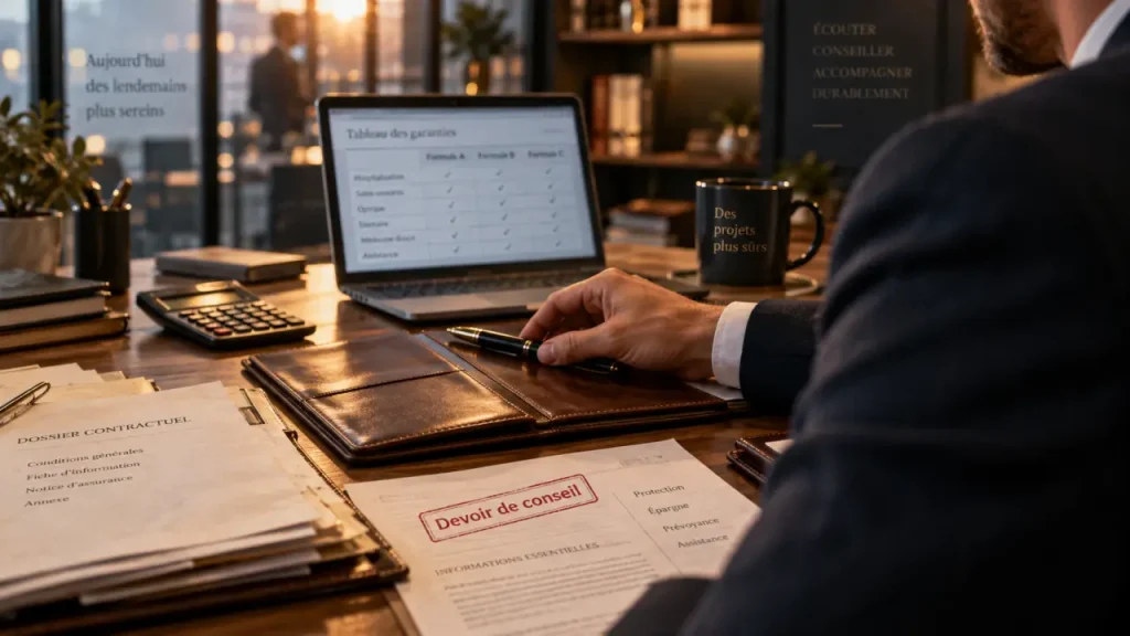 Formation conseiller assurance : devoir de conseil, agence et garanties