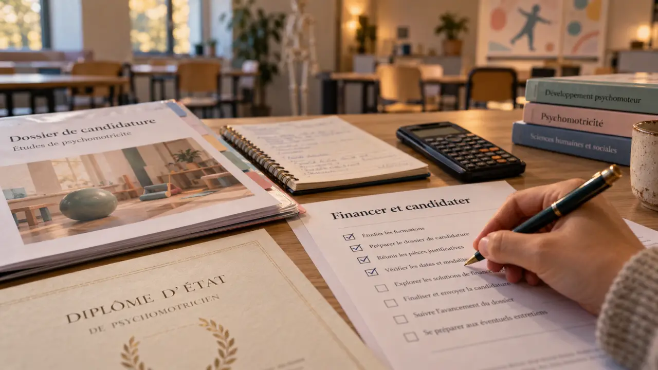 Reconversion professionnelle psychomotricien : budget et études, dossier de candidature